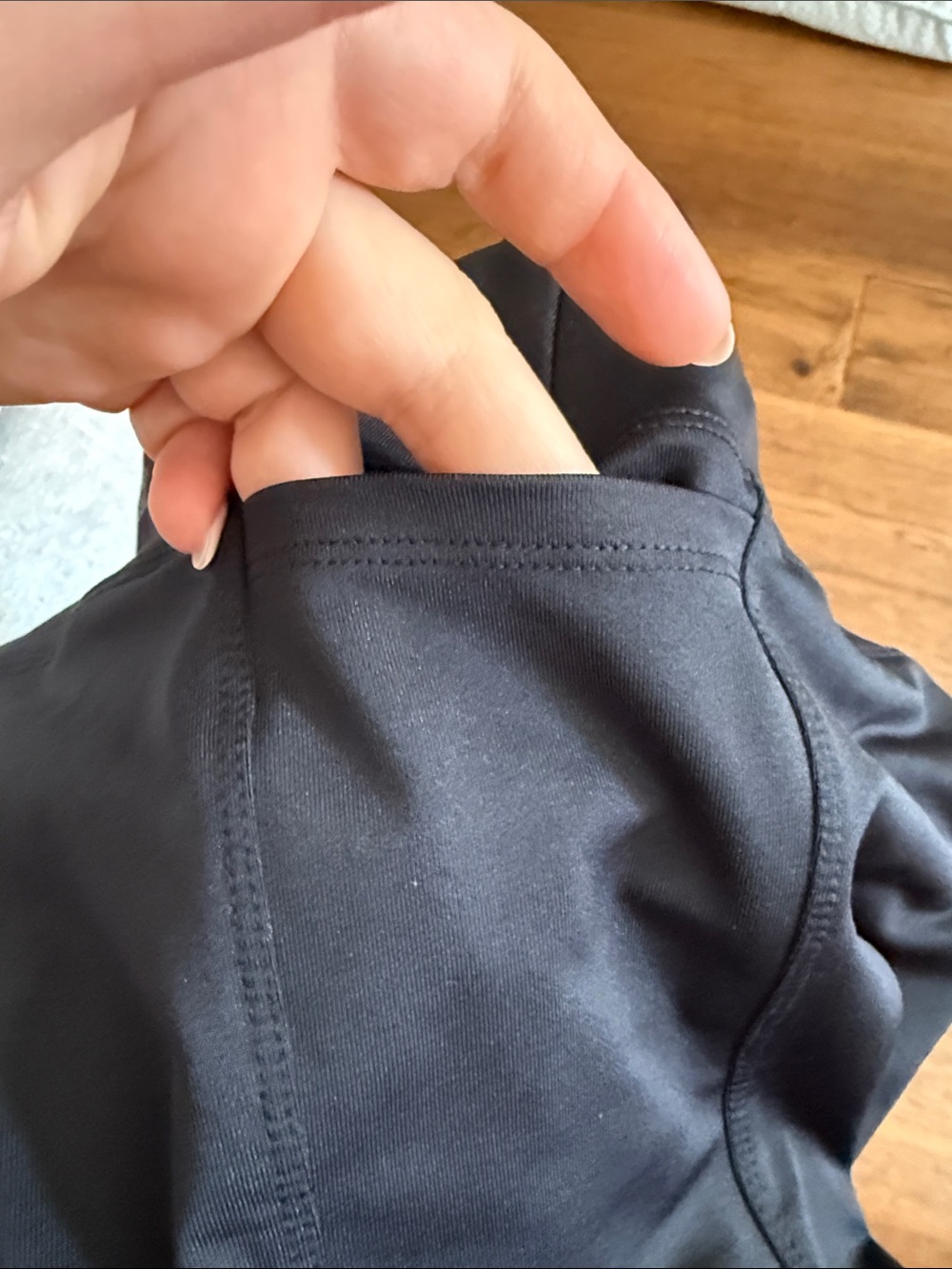 PINK Women's Black High-Waist Active Shorts - Picture 3 of 5